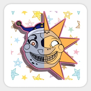 Sun and Moon Fnaf Sticker